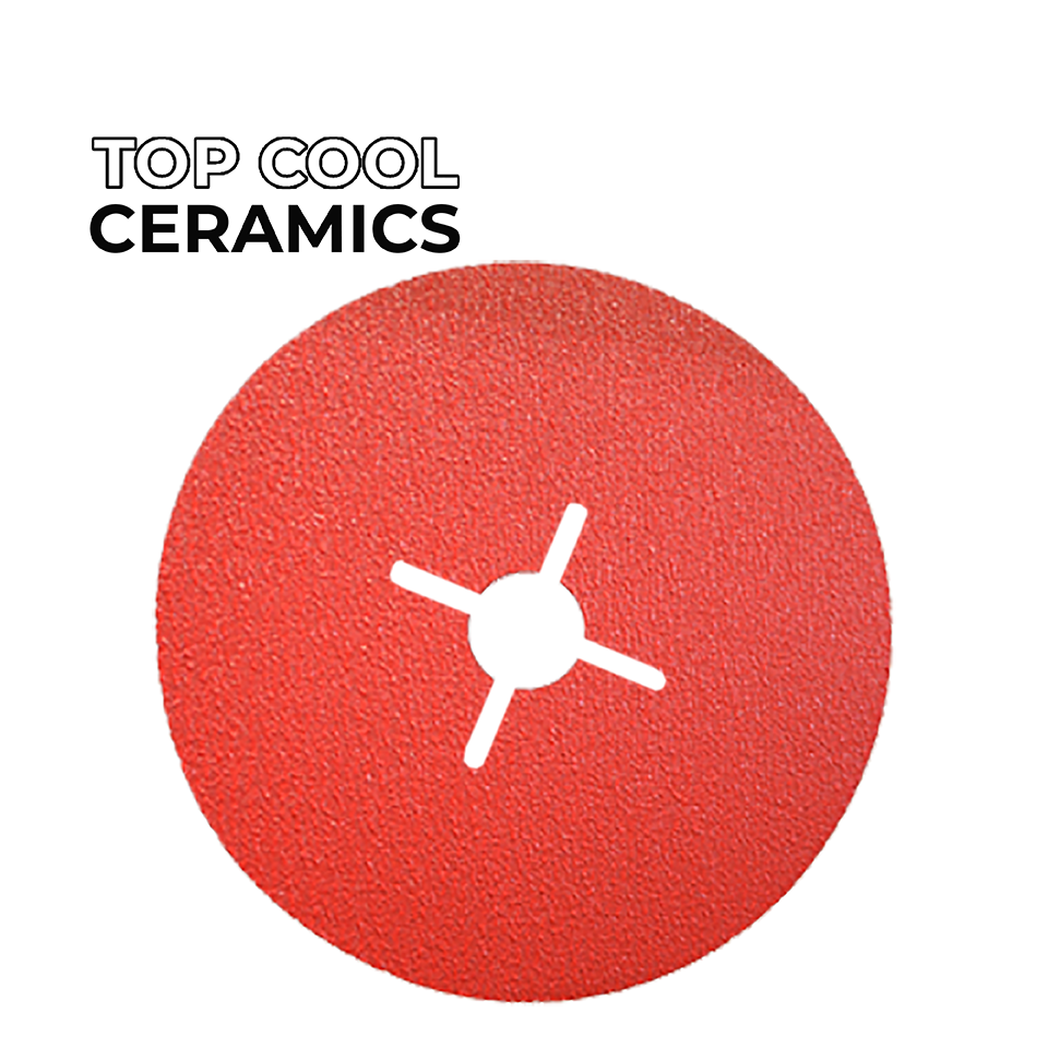 Фибровые диски SF10 CERAMICS с охлаждающим покрытием TOP COOL